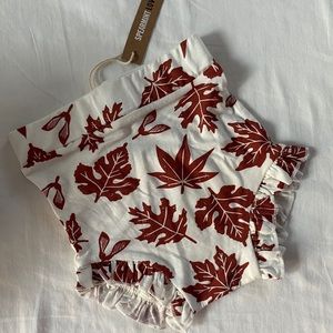Spearmint Love Ruffle Bloomer- Autumn Leaf